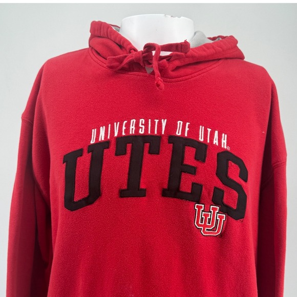 Champion Other - Champion University of Utah Utes Hoodie Red Mens XL Pullover Sweatshirt NCAA